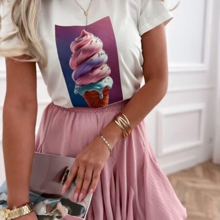 T-shirt - Laura rosa - Glass