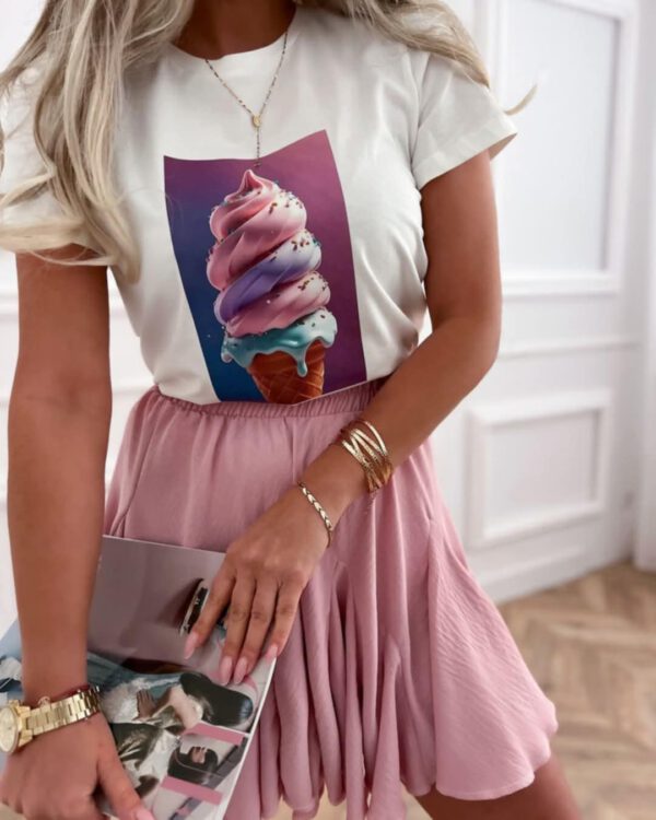 T-shirt - Laura rosa - Glass